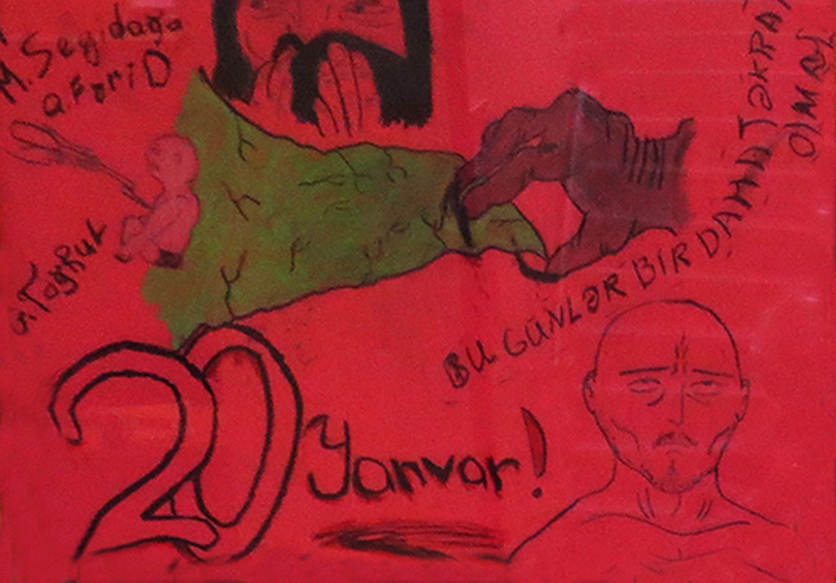 Трагедия 20 января в рисунках бакинских школьников (ФОТО)