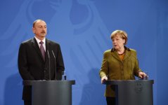 Президент Ильхам Алиев: Политические связи между Азербайджаном и Германией развиваются очень успешно (ФОТО)