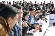 Креативное и зажигательное зимнее шоу "Летающие ковры" в Шахдаге (ФОТО)