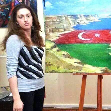 Кенуль Исмайлова с диагнозом ДЦП творит свои шедевры: "Главное - никогда не унывать" (ФОТО)