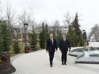 Президент Ильхам Алиев поинтересовался условиями, созданными в парке «Достлуг» в Мингячевире (ФОТО)
