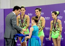 Женская команда Азербайджана по акробатике завоевала золото, у гимнастки Марины Дурунды - серебро (ФОТО)