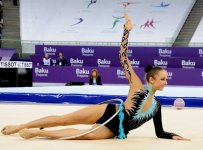 Азербайджанская гимнастка занимает второе место в многоборье (ФОТО)
