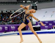 Азербайджанская гимнастка занимает второе место в многоборье (ФОТО)