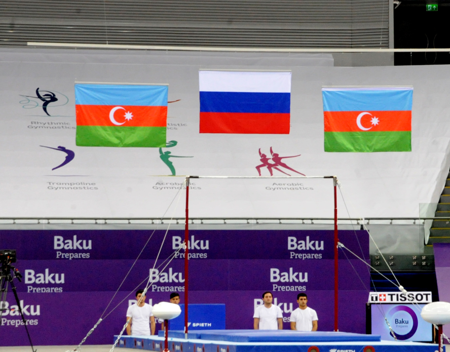 Женская команда Азербайджана по акробатике завоевала золото, у гимнастки Марины Дурунды - серебро (ФОТО)
