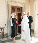 Президент Ильхам Алиев и его супруга  встретились в Ватикане с Папой Франциском (ФОТО)