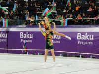 Азербайджанский гимнаст заработал "золото" в индивидуальных соревнованиях по прыжкам на батуте (ФОТО)