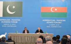 Президенты Азербайджана и Пакистана приняли участие в совместном бизнес-форуме (ФОТО)