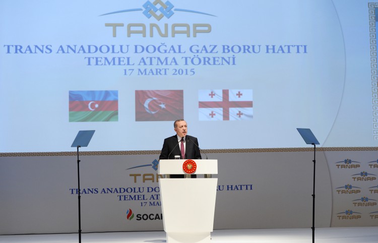 Президенты Азербайджана, Турции и Грузии приняли участие в церемонии закладки TANAP (версия 2) (ФОТО)(ВИДЕО)