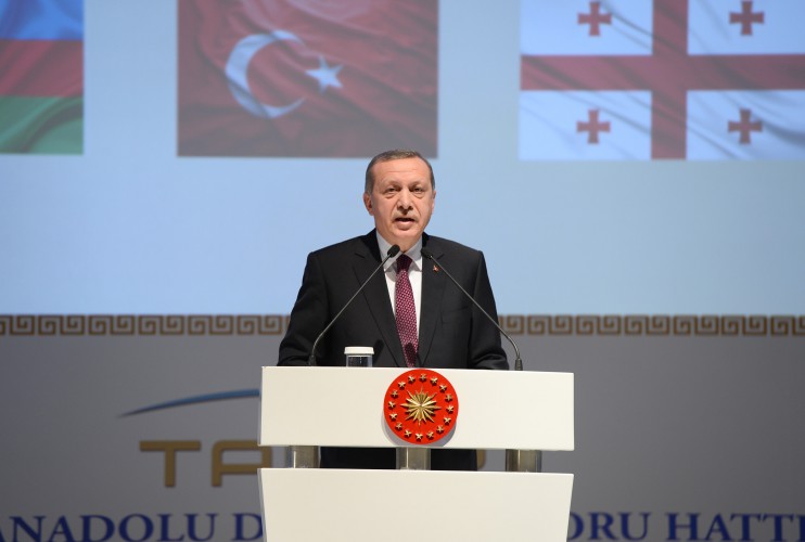 Президенты Азербайджана, Турции и Грузии приняли участие в церемонии закладки TANAP (версия 2) (ФОТО)(ВИДЕО)