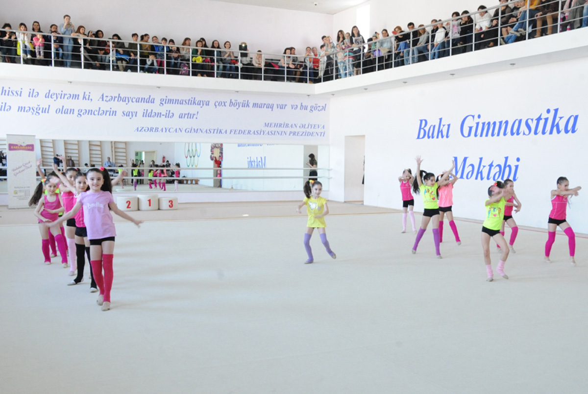 В Баку прошел первый открытый кубок "Təhsil" по художественной гимнастике (ФОТО)