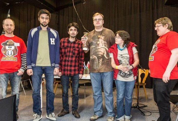 Азербайджанские знатоки выиграли "Брэйн-ринг" и "Свою игру" в Германии (ФОТО)