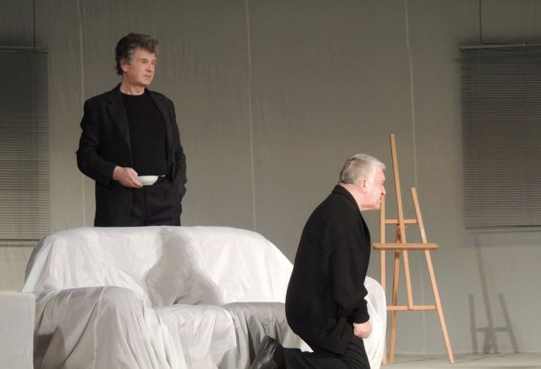 Российские звезды представили в Баку странную комедию без единой женской роли (ФОТО)