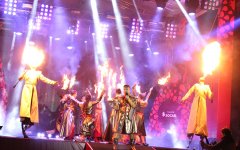 Образ Бамси-Бейрека из эпоса "Деде Горгуд" в фантастическом Фестивале Огня  Евроигр (ФОТО)