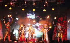 Образ Бамси-Бейрека из эпоса "Деде Горгуд" в фантастическом Фестивале Огня  Евроигр (ФОТО)