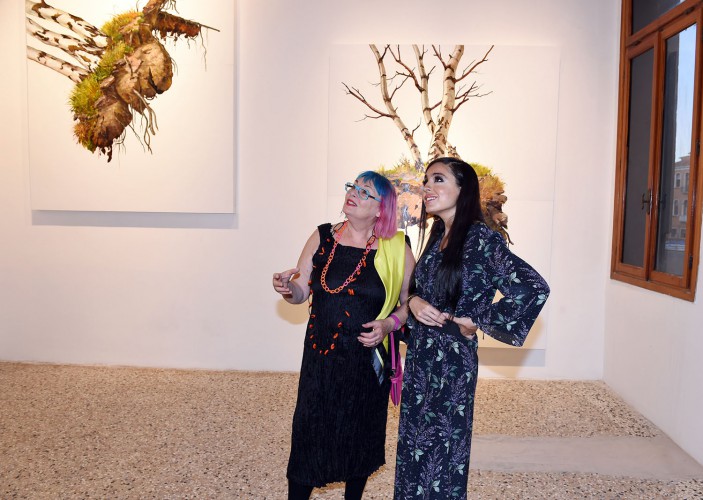 Вице-президент Фонда Гейдара Алиева Лейла Алиева приняла участие в открытии двух выставок в Азербайджанском павильоне в рамках 56-й Венецианской биеннале (ФОТО)