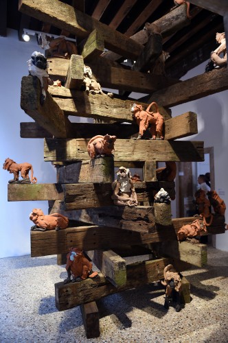 Вице-президент Фонда Гейдара Алиева Лейла Алиева приняла участие в открытии двух выставок в Азербайджанском павильоне в рамках 56-й Венецианской биеннале (ФОТО)