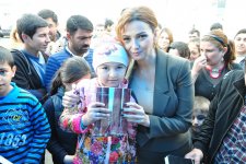 В Товузе прошла книжная акция для детей, посвященная Евроиграм (ФОТО)