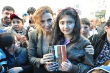 В Товузе прошла книжная акция для детей, посвященная Евроиграм (ФОТО)