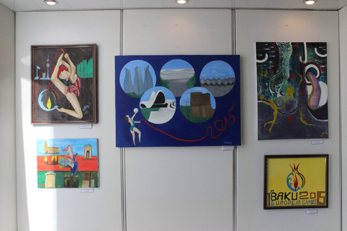 Красочные картины, посвященные первым Европейским играм в Баку (ФОТО)