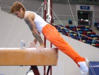 В преддверии Евроигр в Баку прошли проверочные тренировки гимнастов (ФОТО)