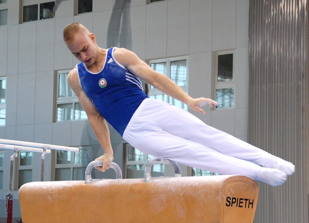 В преддверии Евроигр в Баку прошли проверочные тренировки гимнастов (ФОТО)