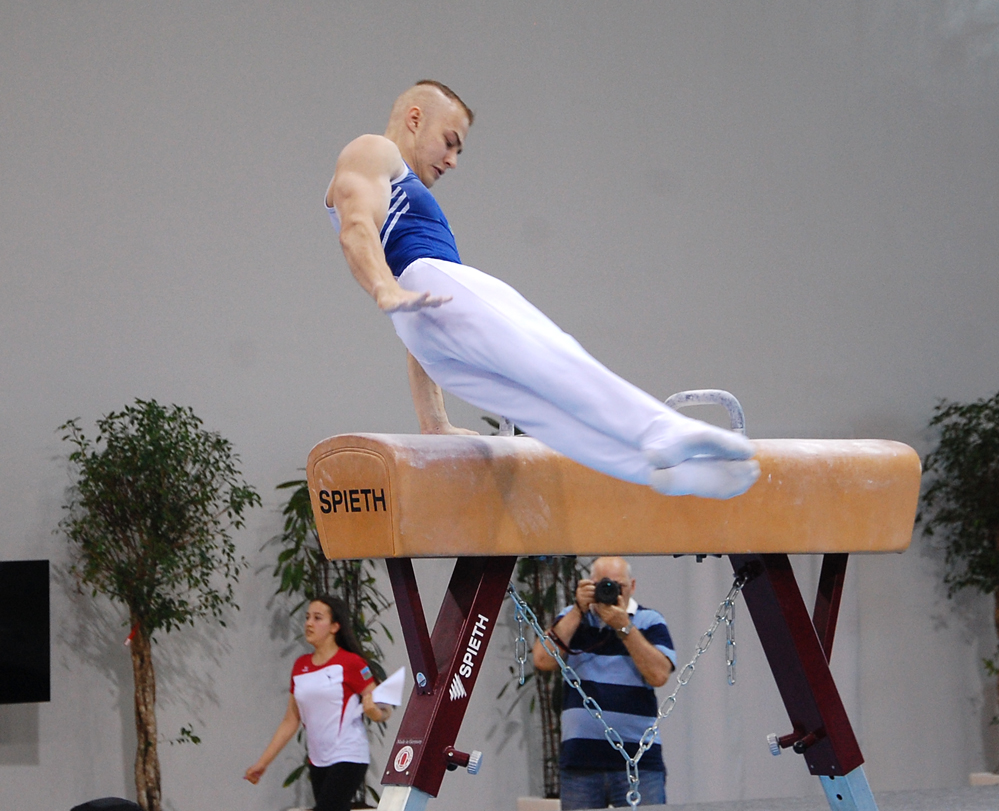 В преддверии Евроигр в Баку прошли проверочные тренировки гимнастов (ФОТО)
