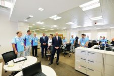 Президент Азербайджана и его супруга ознакомились с головным офисом  Операционного комитета первых Евроигр (ФОТО)
