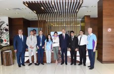 Президент Азербайджана и его супруга ознакомились с головным офисом  Операционного комитета первых Евроигр (ФОТО)