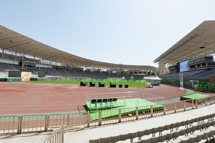 Президент Азербайджана и его супруга ознакомились с условиями, созданными на Республиканском стадионе имени Тофика Бахрамова (ФОТО)