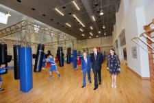 Президент Азербайджана и его супруга приняли участие в открытии административного здания Федерации бокса и «Qafqaz Baku Sport Hotel» (ФОТО)