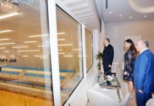 Президент Азербайджана и его супруга приняли участие в открытии административного здания Федерации бокса и «Qafqaz Baku Sport Hotel» (ФОТО)
