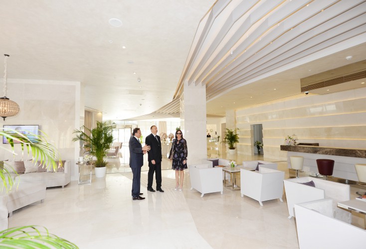 Президент Азербайджана и его супруга приняли участие в открытии административного здания Федерации бокса и «Qafqaz Baku Sport Hotel» (ФОТО)