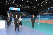 Ильхам Алиев и его супруга ознакомились с условиями, созданными в Baku Crystal Hall для проведения соревнований Евроигр (ФОТО)