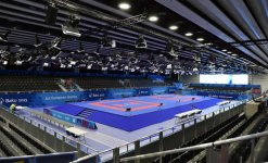 Ильхам Алиев и его супруга ознакомились с условиями, созданными в Baku Crystal Hall для проведения соревнований Евроигр (ФОТО)