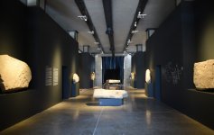 Президент Азербайджана и его супруга приняли участие в открытии Музея каменной летописи (ФОТО)