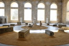 Президент Азербайджана и его супруга приняли участие в открытии Музея каменной летописи (ФОТО)