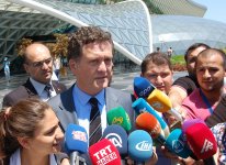 Первая группа турецких спортсменов прибыла в Баку на Евроигры (ФОТО)