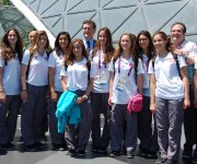 Первая группа турецких спортсменов прибыла в Баку на Евроигры (ФОТО)