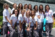 Первая группа турецких спортсменов прибыла в Баку на Евроигры (ФОТО)