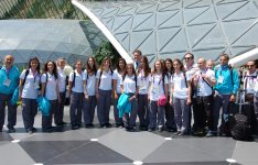 Первая группа турецких спортсменов прибыла в Баку на Евроигры (ФОТО)