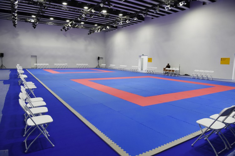 Ильхам Алиев и его супруга ознакомились с условиями, созданными в Baku Crystal Hall для проведения соревнований Евроигр (ФОТО)