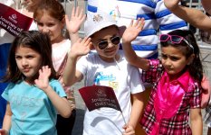 Факел первых Евроигр в Ичеришехер (ФОТО)