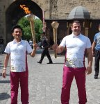 Факел первых Евроигр в Ичеришехер (ФОТО)