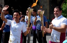 Факел первых Евроигр в Ичеришехер (ФОТО)