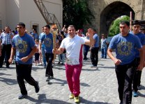 Факел первых Евроигр в Ичеришехер (ФОТО)