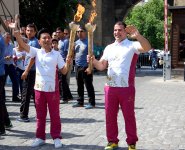 Факел первых Евроигр в Ичеришехер (ФОТО)