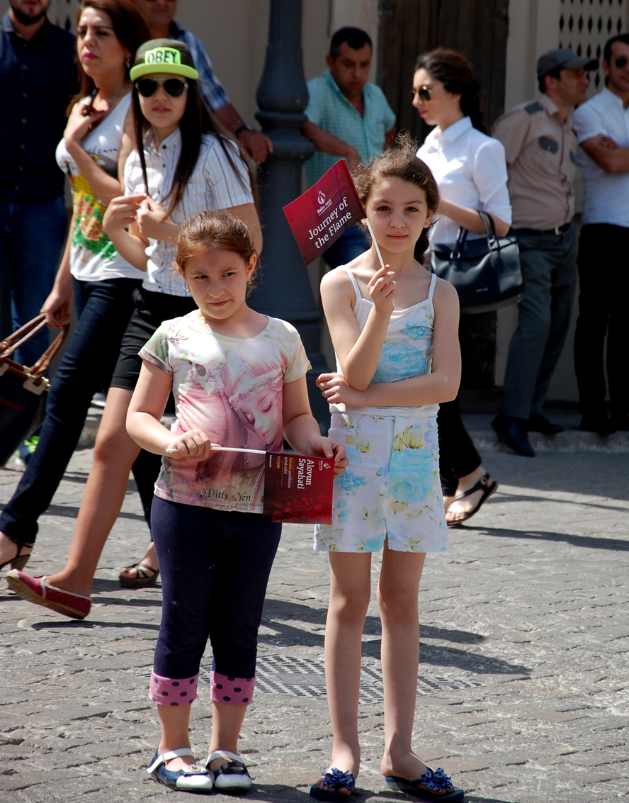 Факел первых Евроигр в Ичеришехер (ФОТО)
