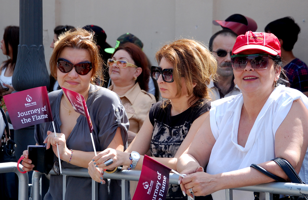 Факел первых Евроигр в Ичеришехер (ФОТО)