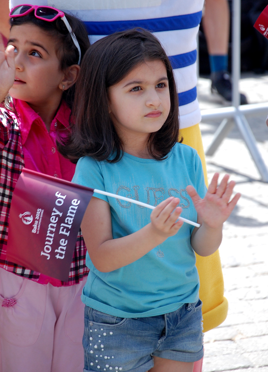 Факел первых Евроигр в Ичеришехер (ФОТО)